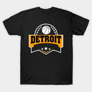 Personalized Basketball Detroit Proud Name Vintage Beautiful T-Shirt